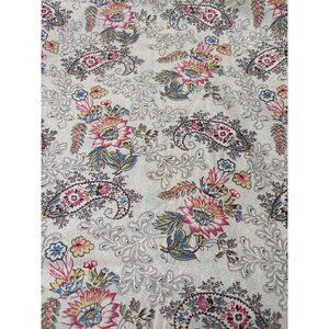 The Old Sturbridge Village Floral Paisley Fabric 1/2 yard x 108" Rothermel Cotto